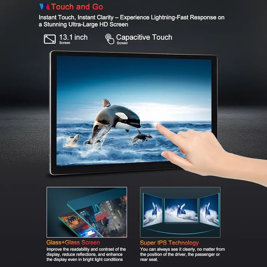 KYNE 2K 13.1" Double Din Android Player (Tablet-Style)