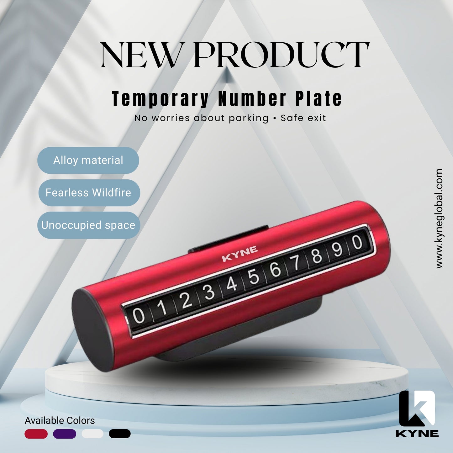 Car Phone Number Display Card