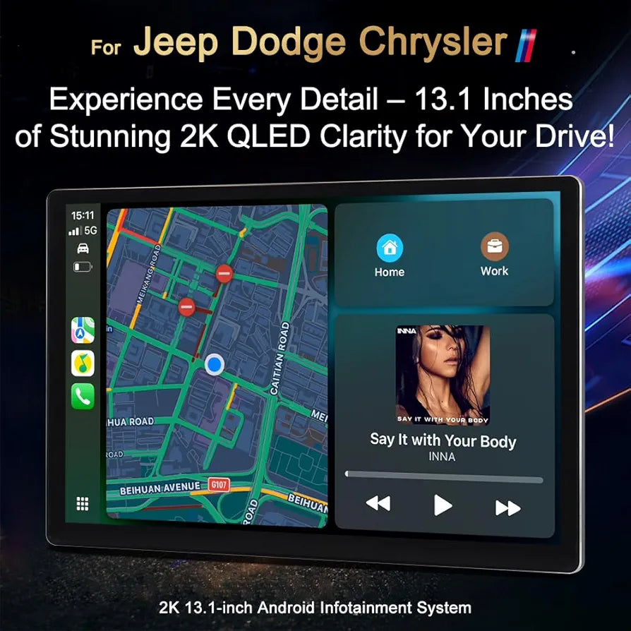 KYNE 2K 13.1" Double Din Android Player (Tablet-Style)