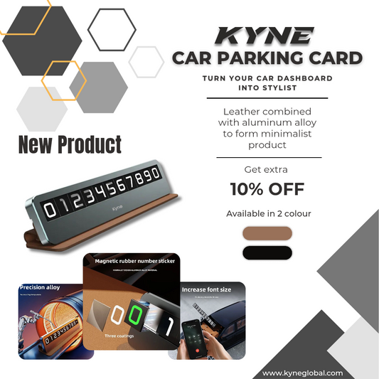 Magnetic Temporary Parking Phone Number Display