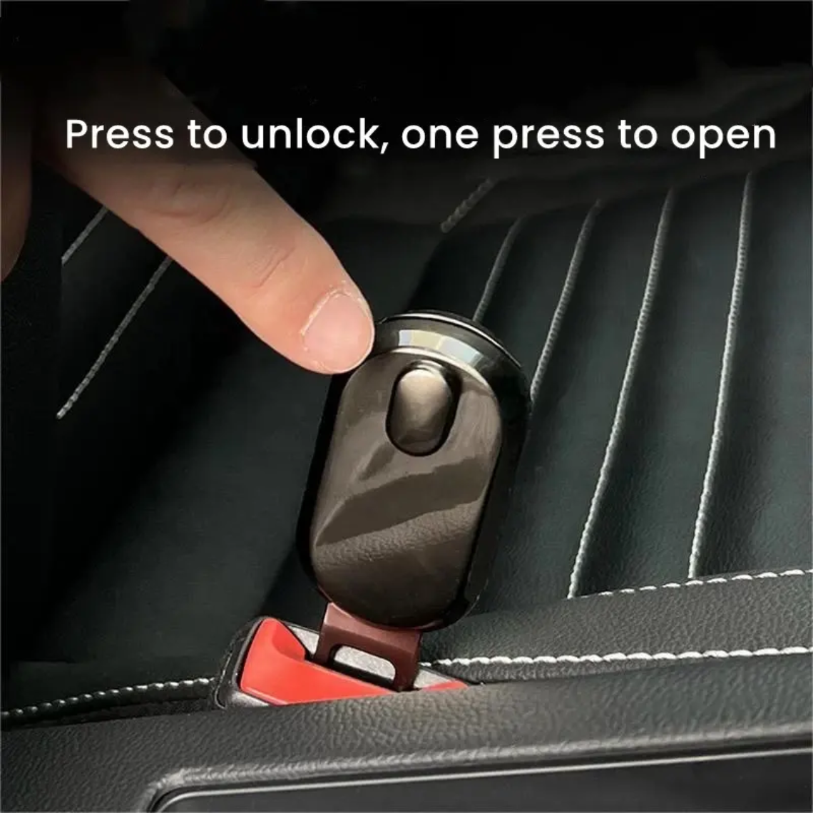 Premium Car Seat Belt Extender Clip - Universal Fit Metal Buckle with Custom Logo