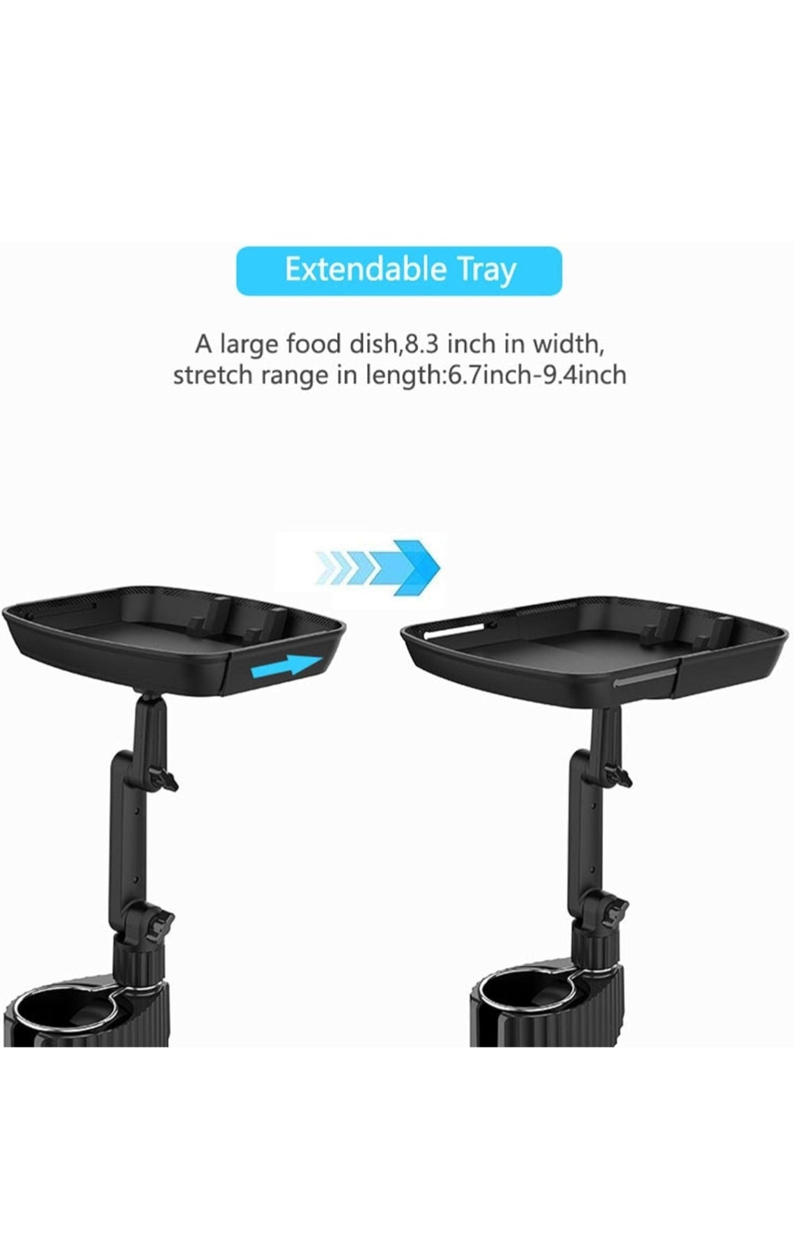 Vehicle Folding Tray Bracket with Cup Holder