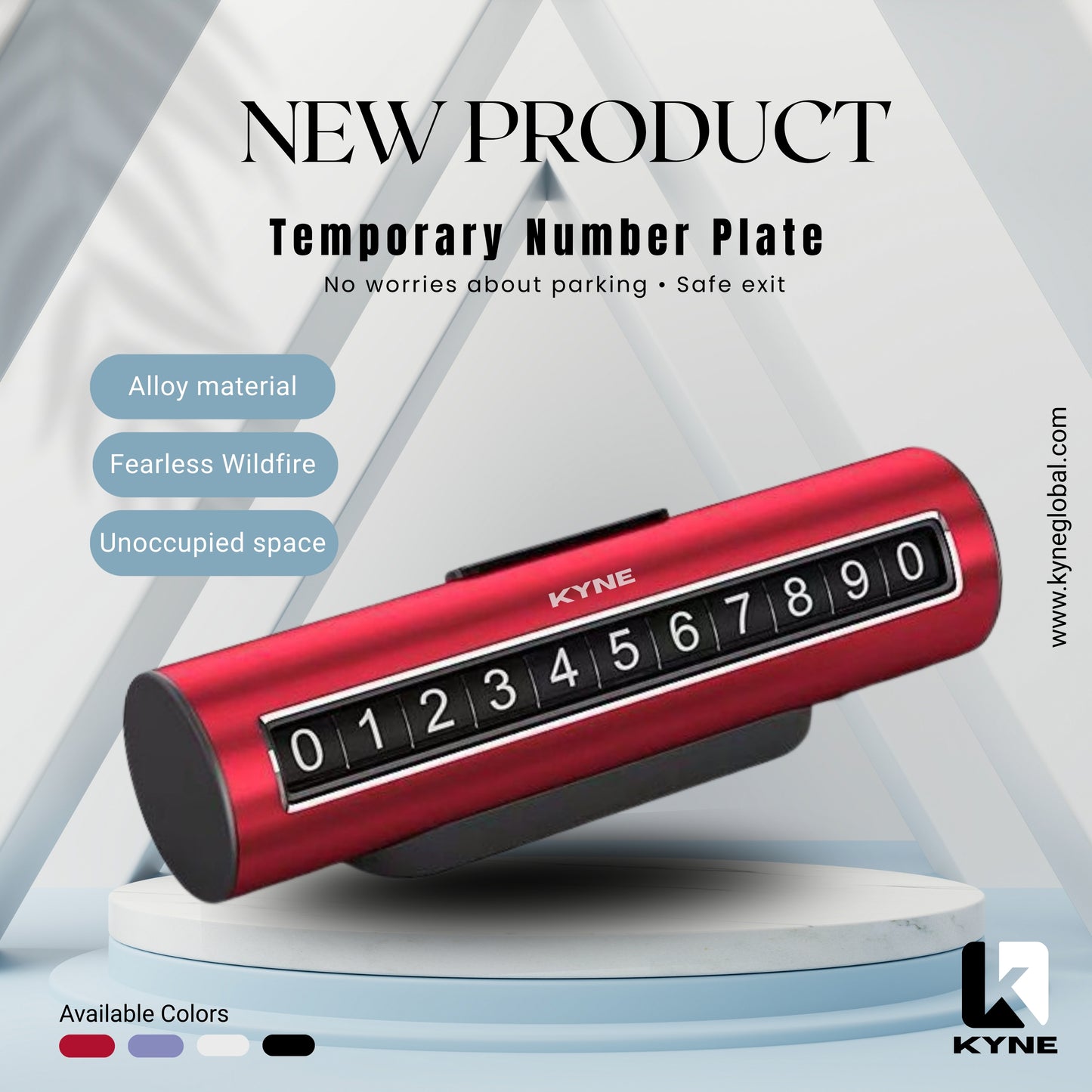 Car Phone Number Display Card