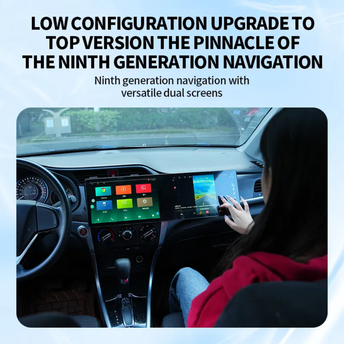 KYNE 2K 21.6" Dual-Screen Android Player (10.1" + 10.1")