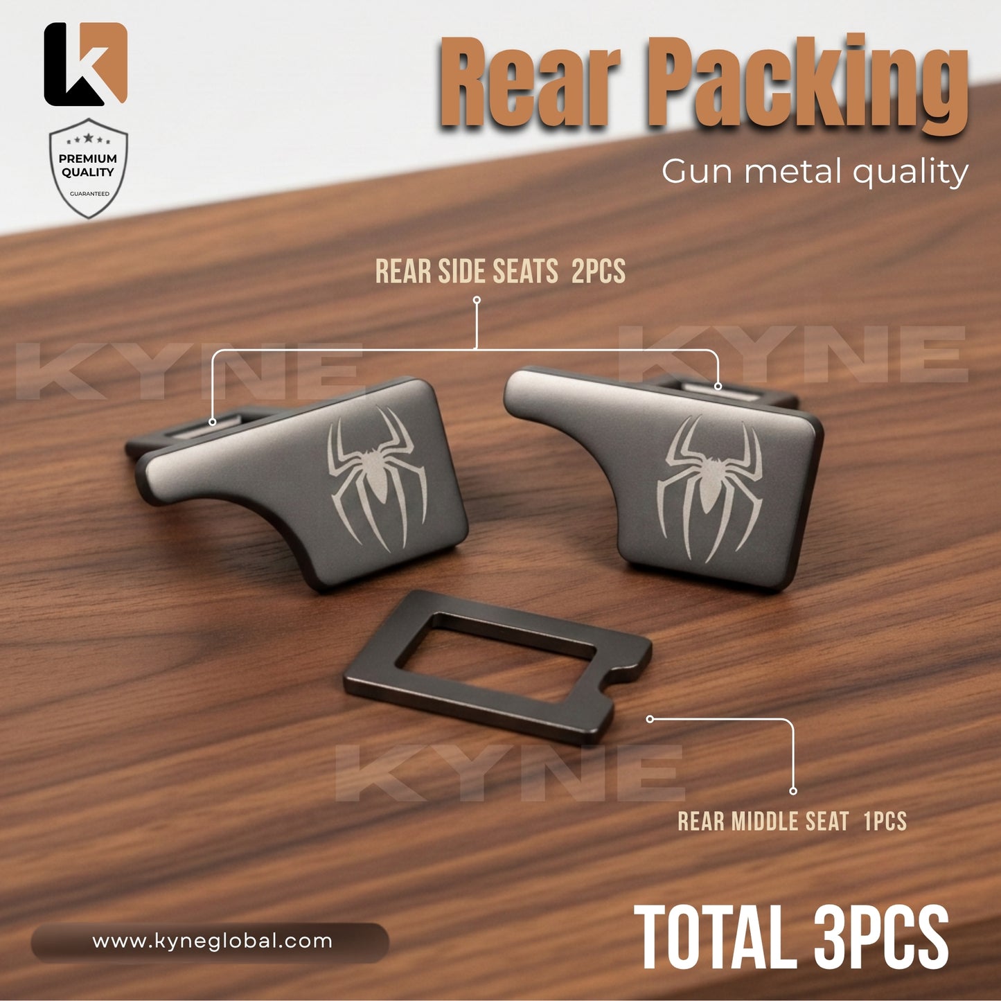 Premium Car Seat Belt Extender Clip - Universal Fit Metal Buckle with Custom Logo