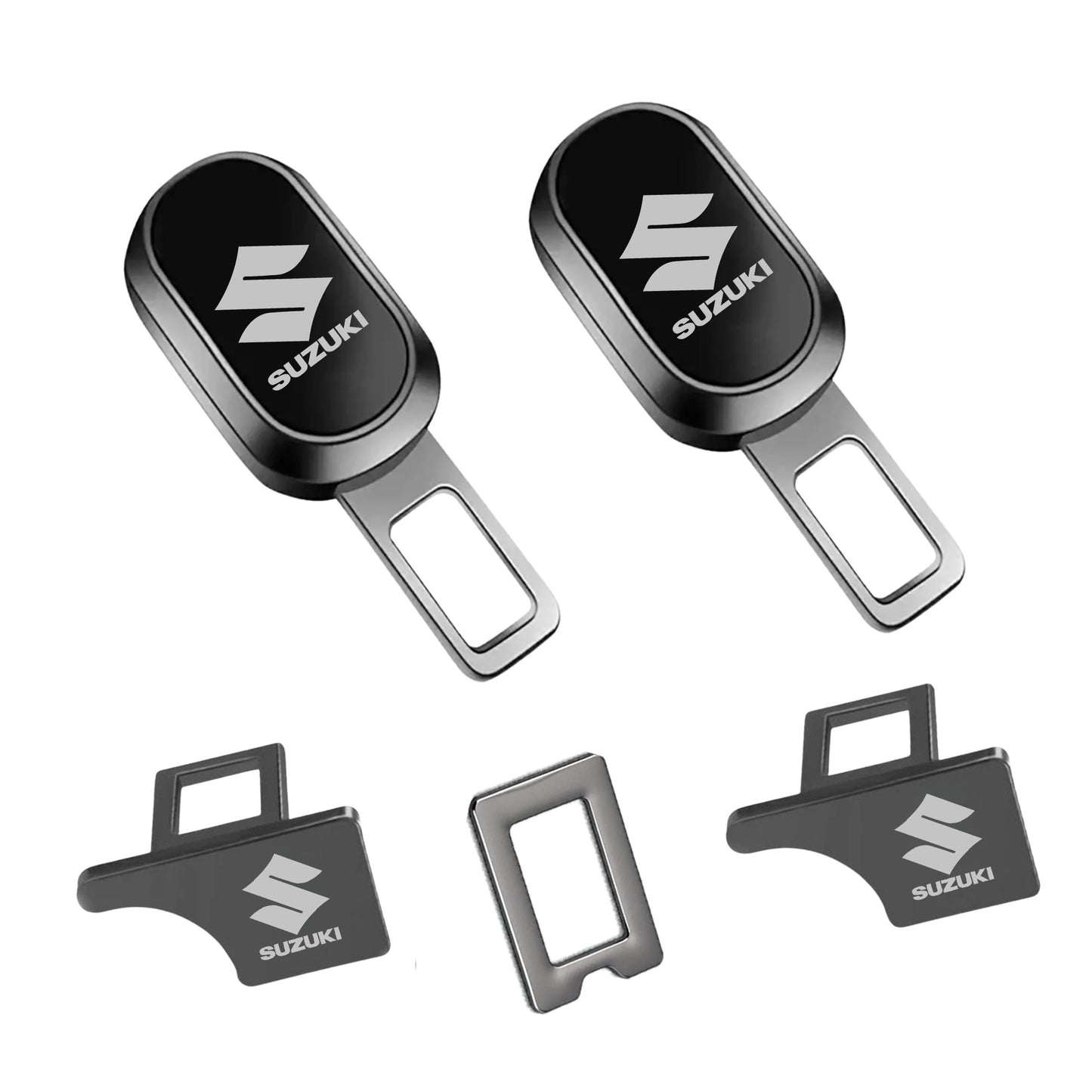Premium Car Seat Belt Extender Clip - Universal Fit Metal Buckle with Custom Logo