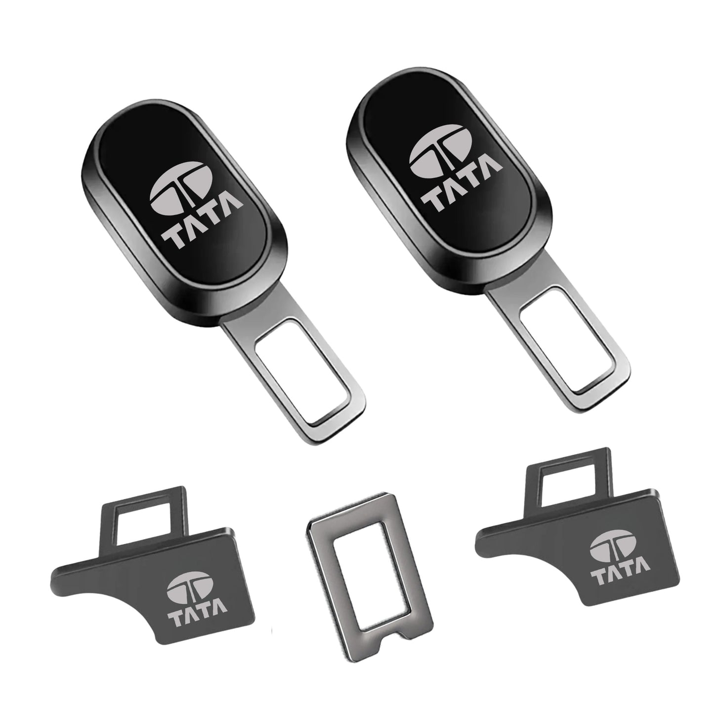 Premium Car Seat Belt Extender Clip - Universal Fit Metal Buckle with Custom Logo