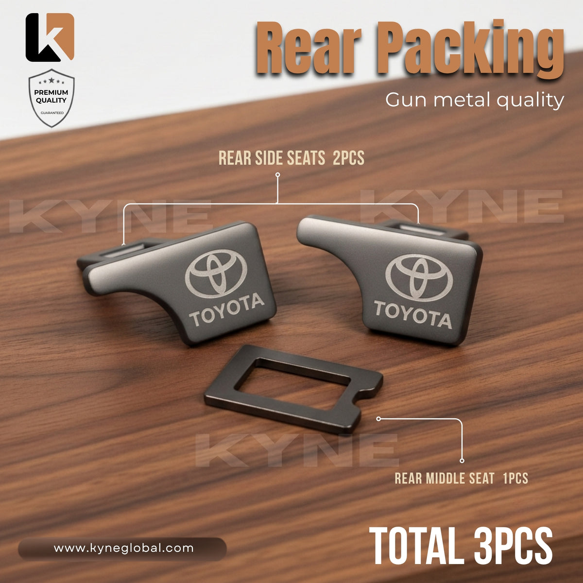 Premium Car Seat Belt Extender Clip - Universal Fit Metal Buckle with Custom Logo