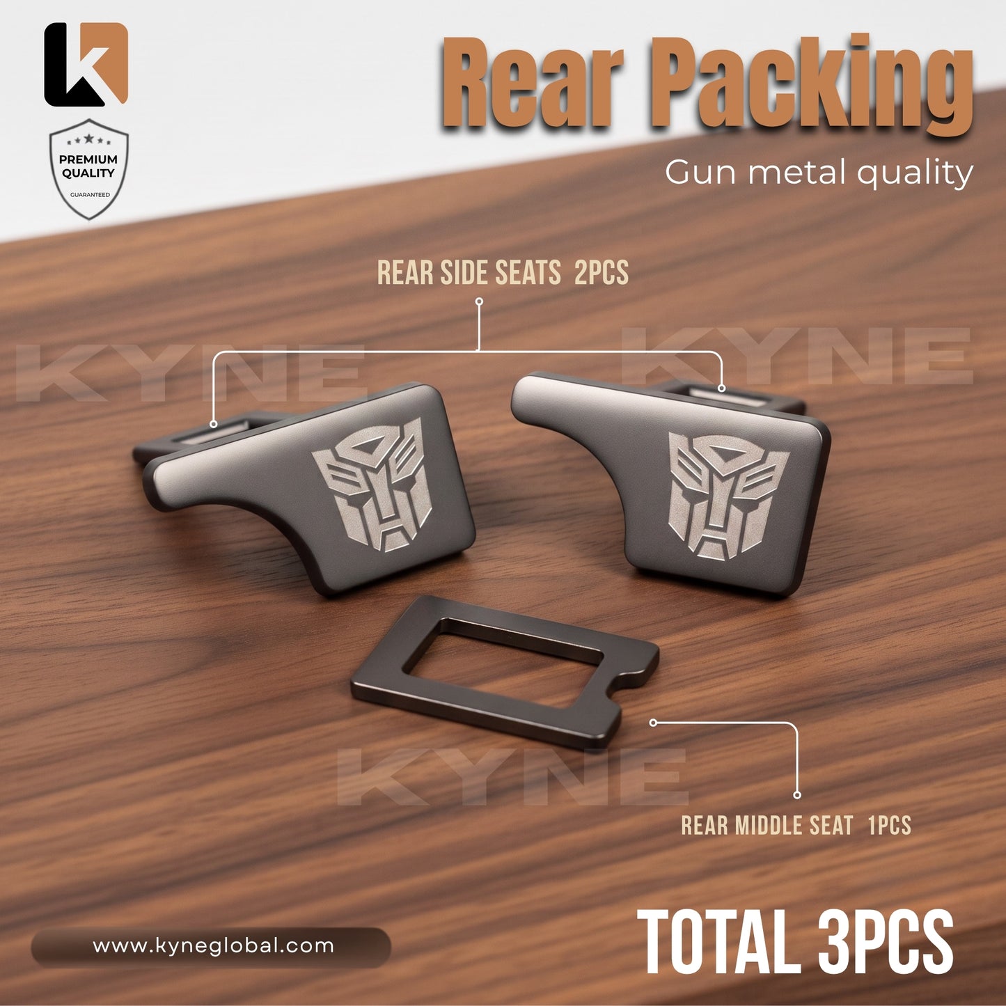 Premium Car Seat Belt Extender Clip - Universal Fit Metal Buckle with Custom Logo