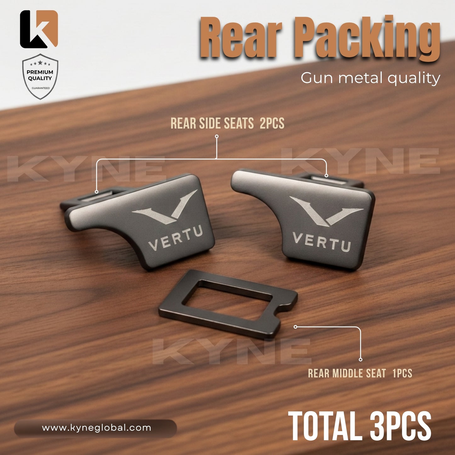 Premium Car Seat Belt Extender Clip - Universal Fit Metal Buckle with Custom Logo