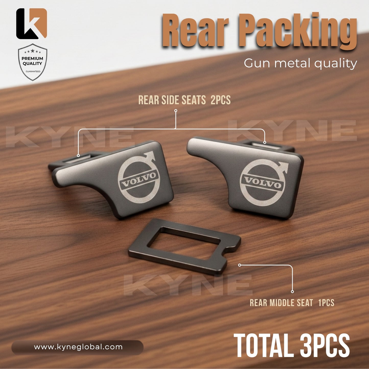 Premium Car Seat Belt Extender Clip - Universal Fit Metal Buckle with Custom Logo