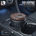 Ceramic Car Ashtray Carbon and Wooden Finish Touch (BMW,AUDI,MERCEDES,VOLVO,RANGE ROVER)